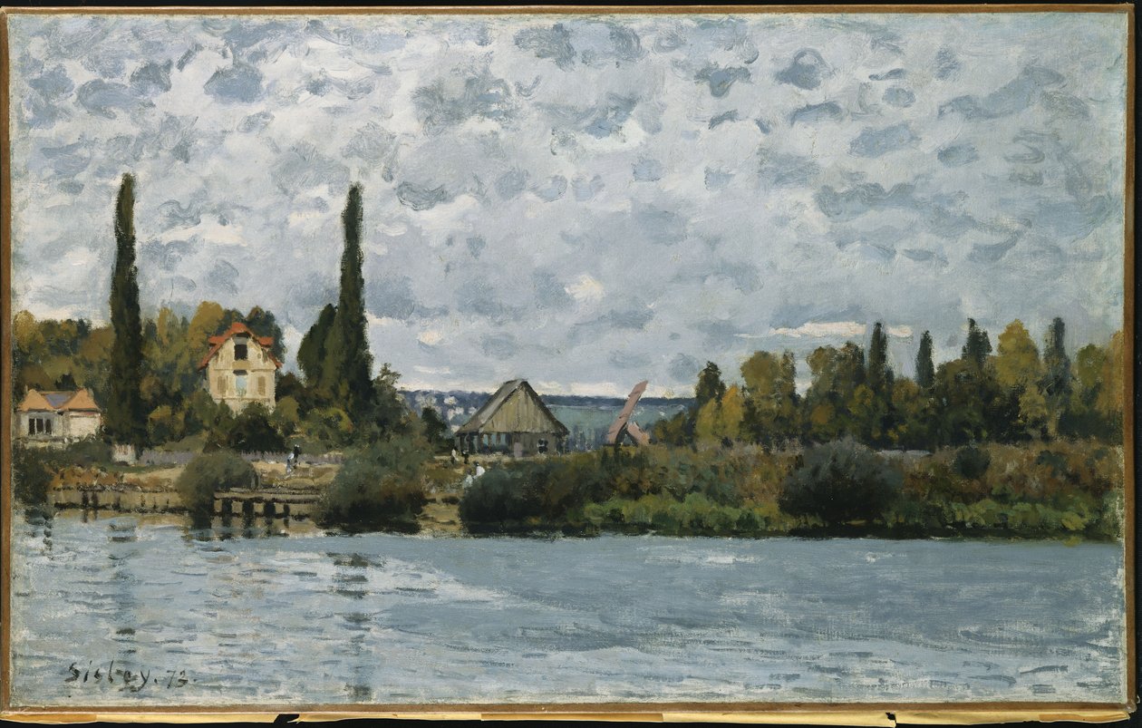 La Senna a Bougival, 1873 da Alfred Sisley