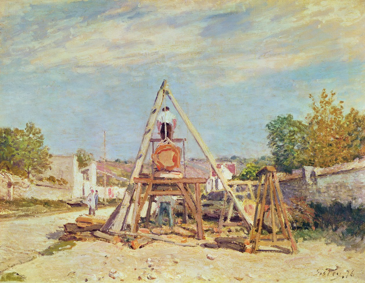 I taglialegna, 1876 da Alfred Sisley