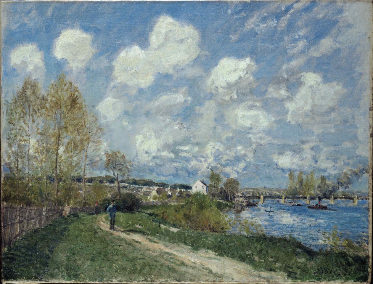 Estate a Bougival, 1876 da Alfred Sisley
