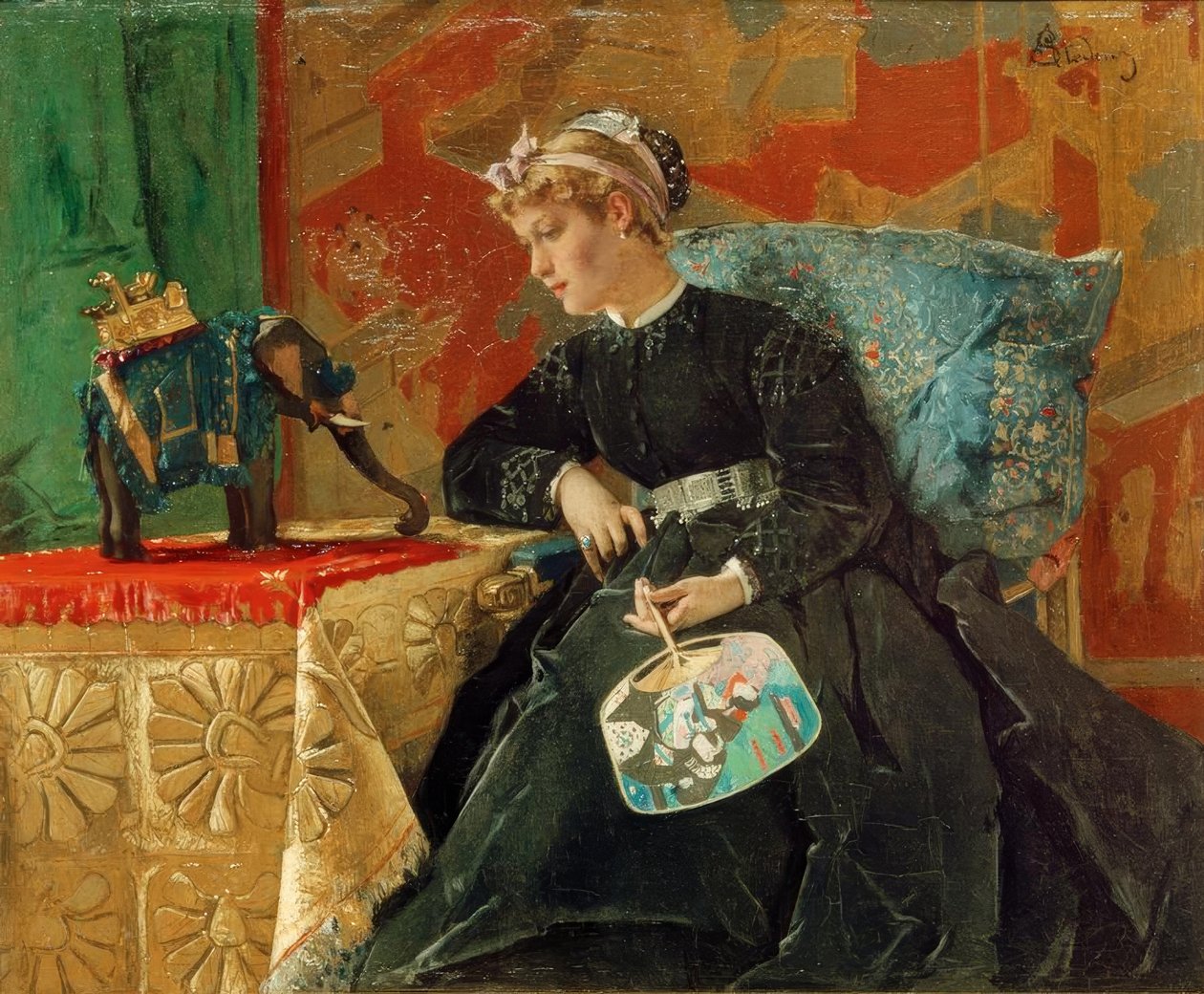 Indiani a Parigi da Alfred Emile Stevens