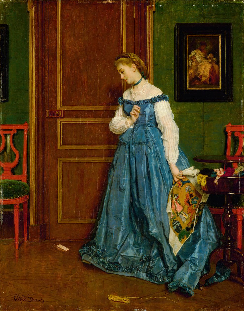 Esitazione Madame Monteaux da Alfred Emile Stevens