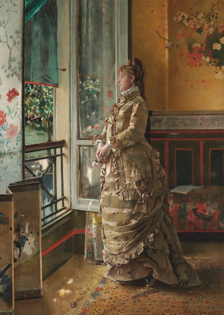 Malinconia, 1876 da Alfred Emile Stevens