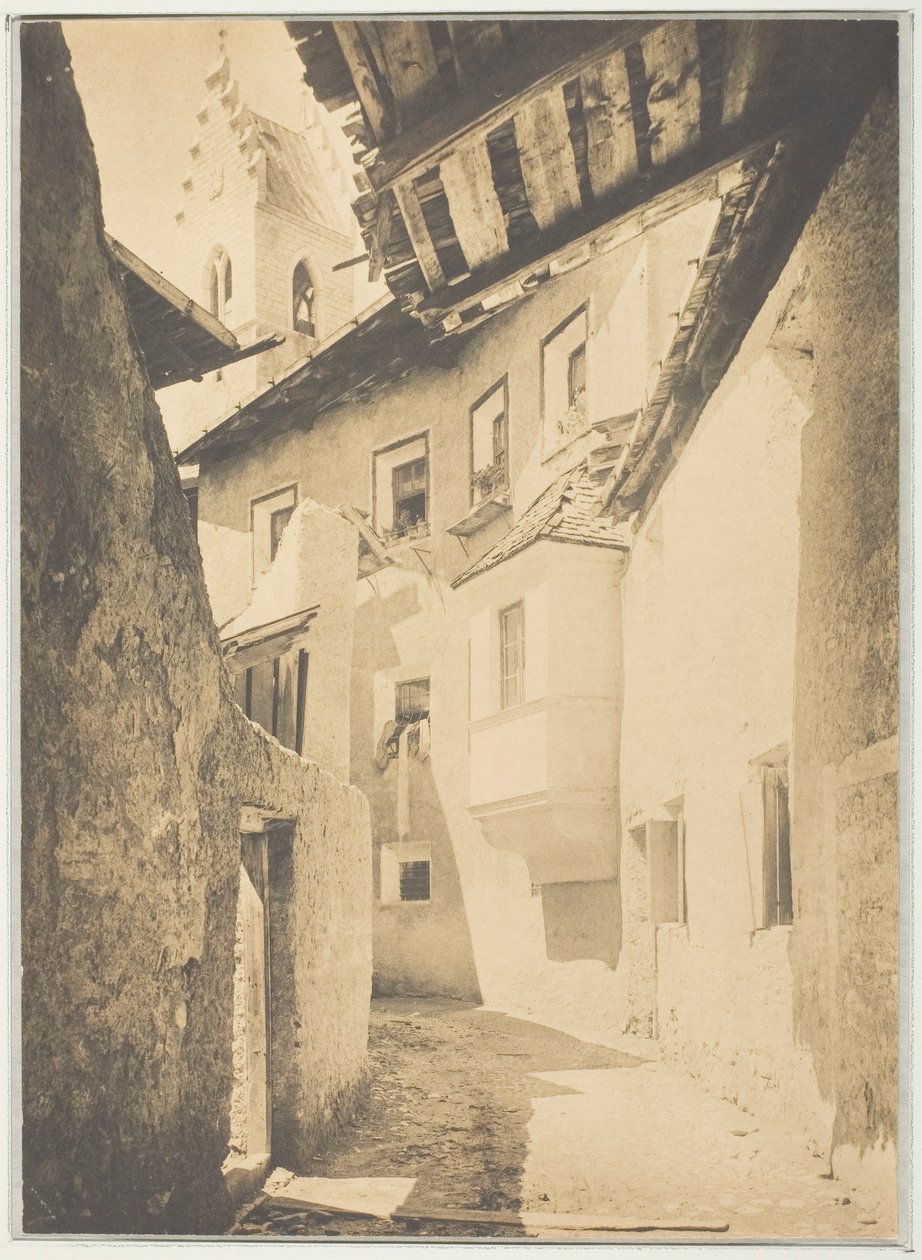 Una strada a Sterzing, Tirolo, 1890 da Alfred Stieglitz