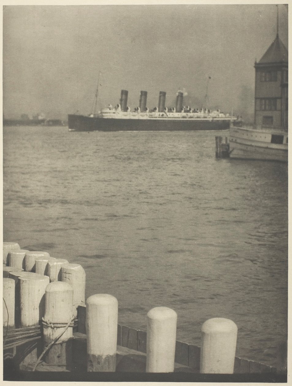 In partenza, il Mauretania da Alfred Stieglitz