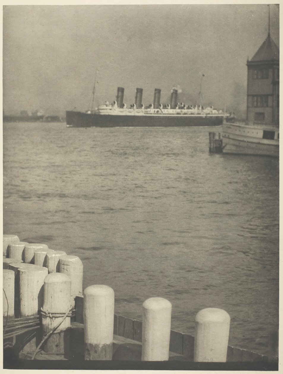 In Partenza, Il Mauretania, 1910 da Alfred Stieglitz