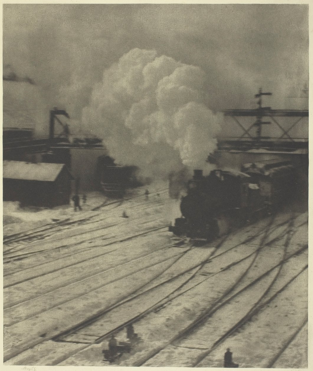 Il cortile ferroviario, inverno, 1903 da Alfred Stieglitz