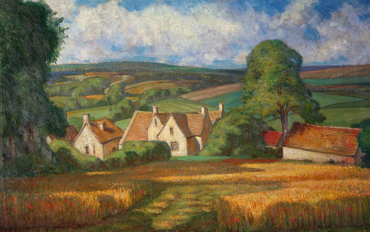 Fattoria sulla collina, Painswick da Alfred Thornton