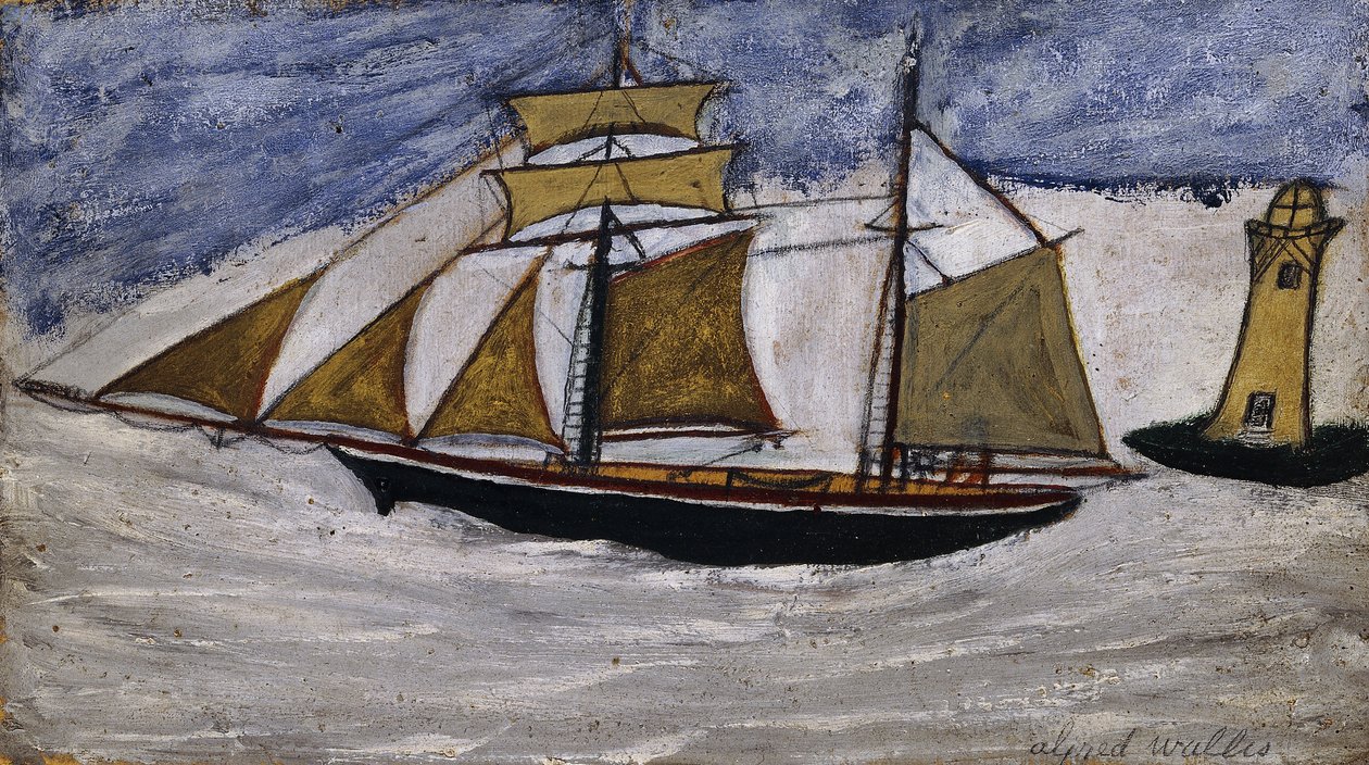 Barca e faro da Alfred Wallis