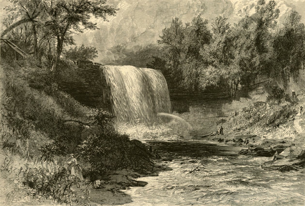 Cascate di Minnehaha da Alfred Rudolph Waud