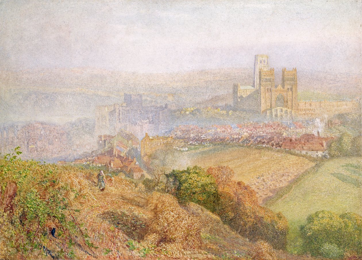 Durham, nebbioso con fumo di miniera da Alfred William Hunt