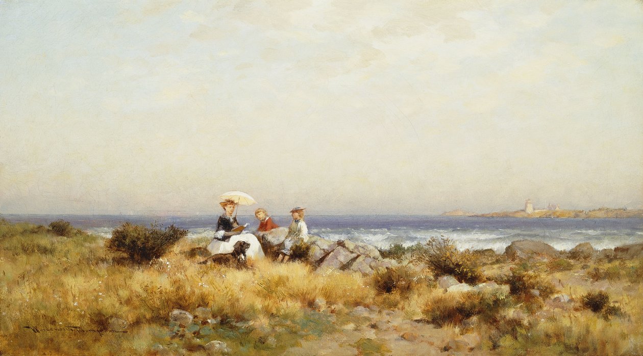 Leggendo vicino al mare da Alfred Wordsworth Thompson