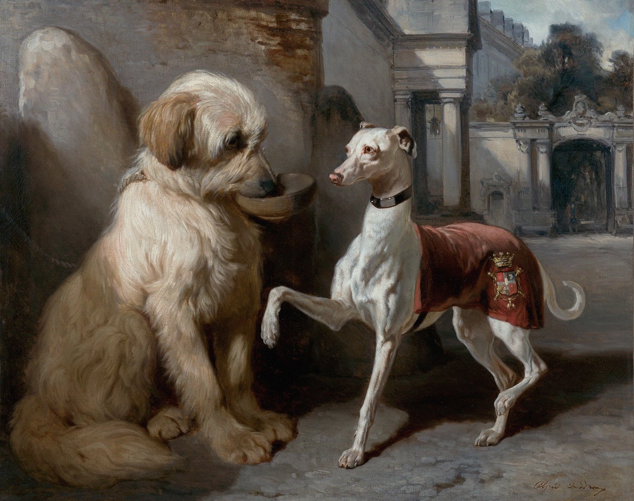 Francese: Riche et Pauvre da Alfred De Dreux