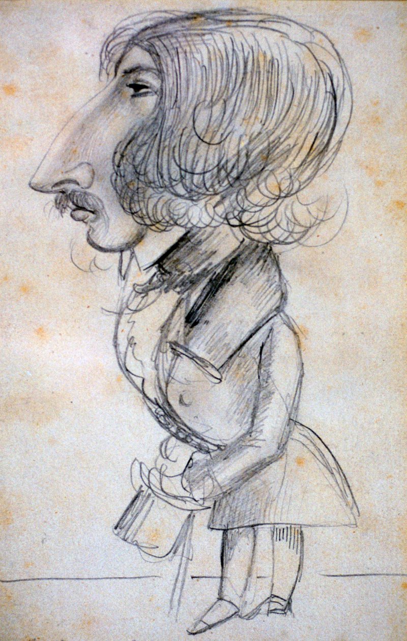 Autoritratto, 1838 da Alfred de Musset