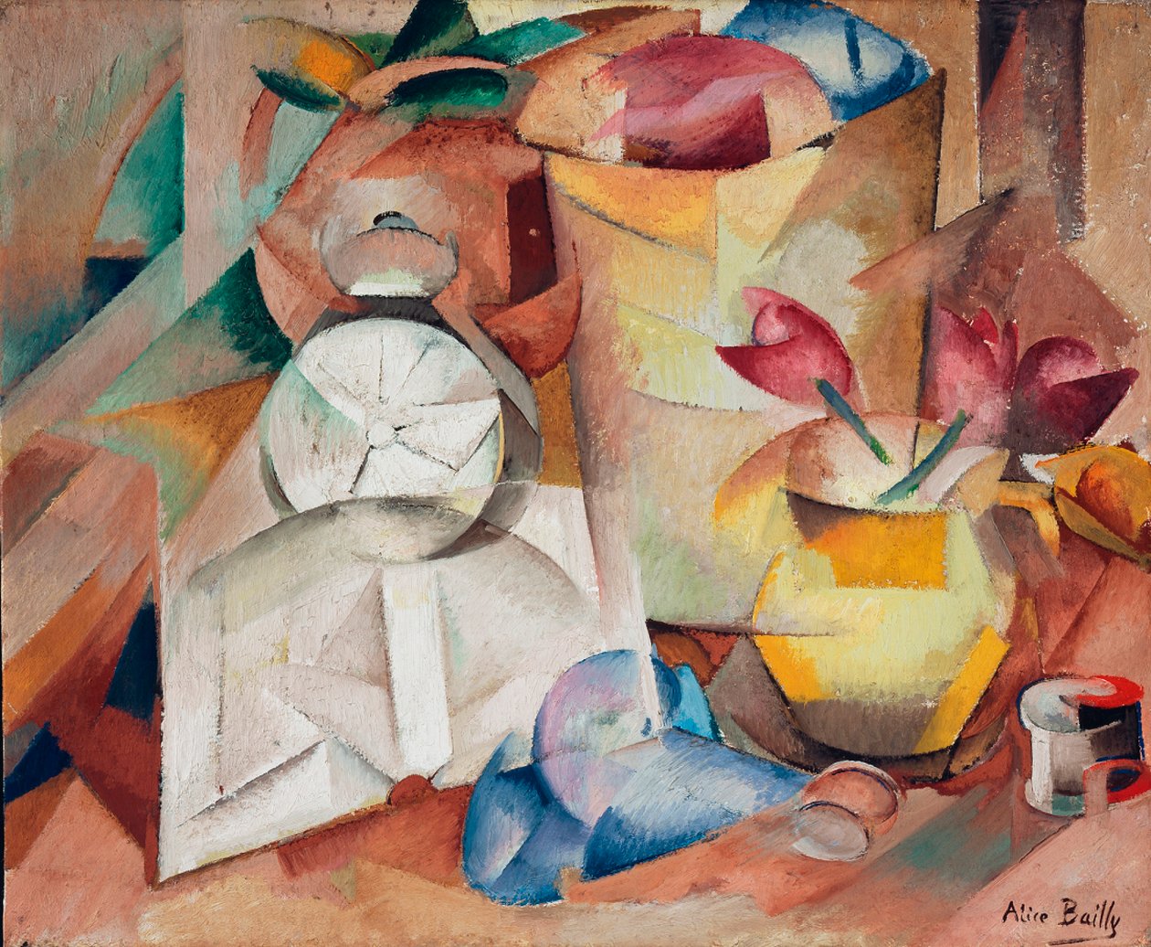 Natura morta con sveglia, 1913 da Alice Bailly