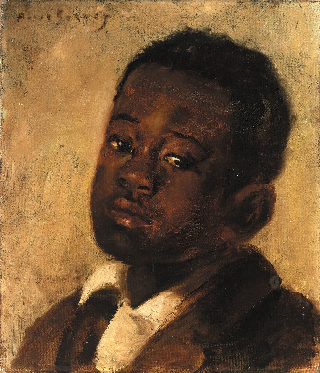 Testa di un ragazzo negro da Alice Pike Barney