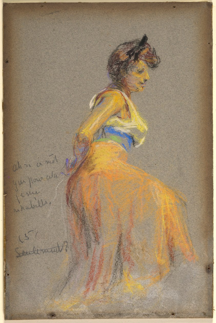 Modello in giallo da Alice Pike Barney