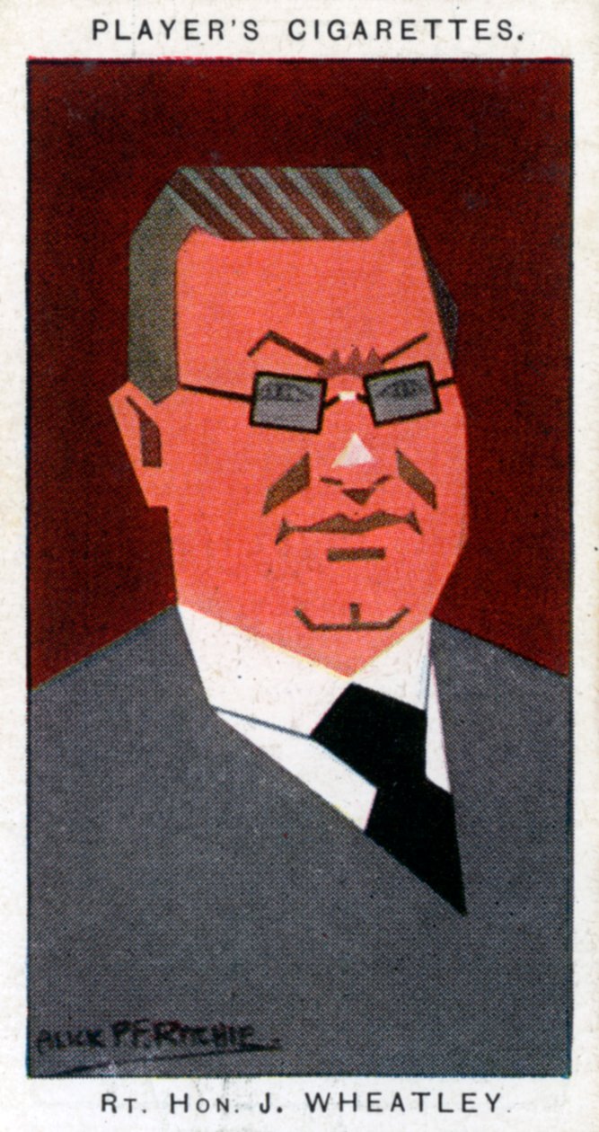 John Wheatley, politico scozzese, 1926 da Alick P. F. Ritchie