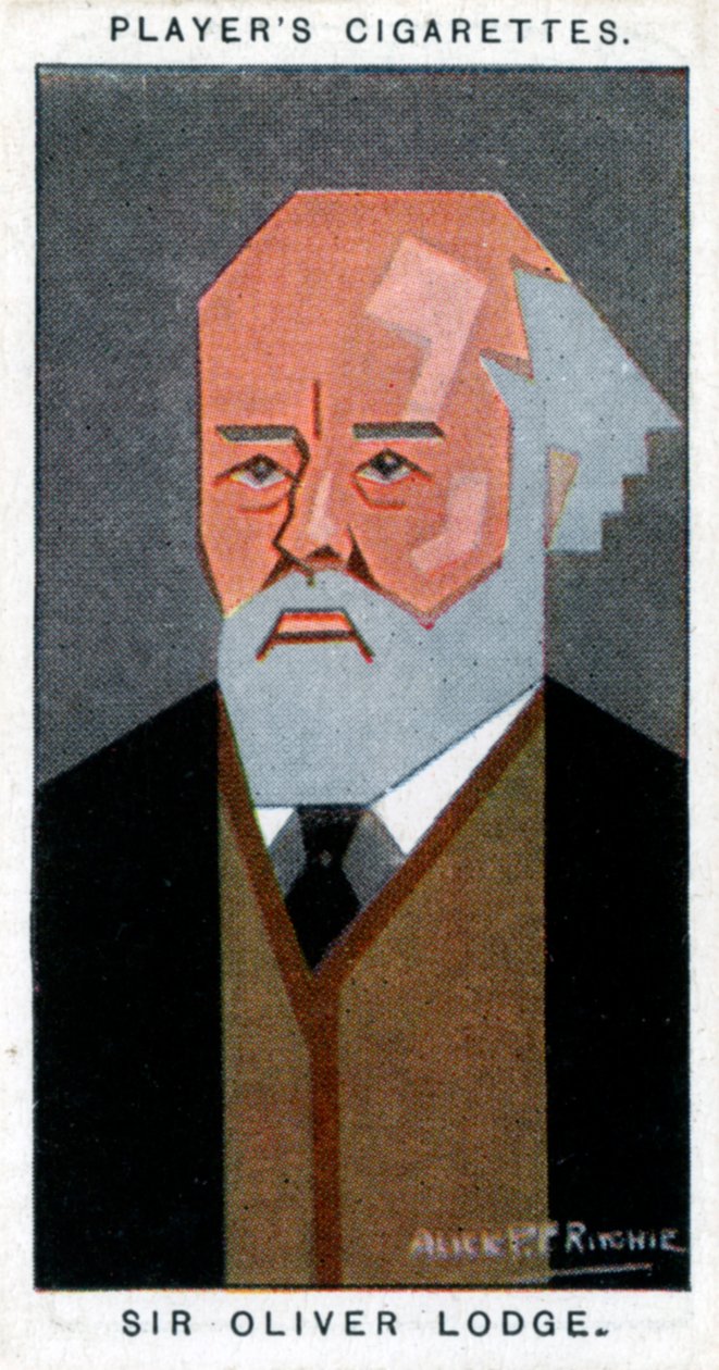 Sir Oliver Lodge, fisico britannico, 1926 da Alick P. F. Ritchie