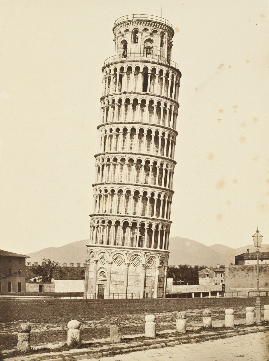 Campanile, Pisa, c.1850 da Fratelli Alinari