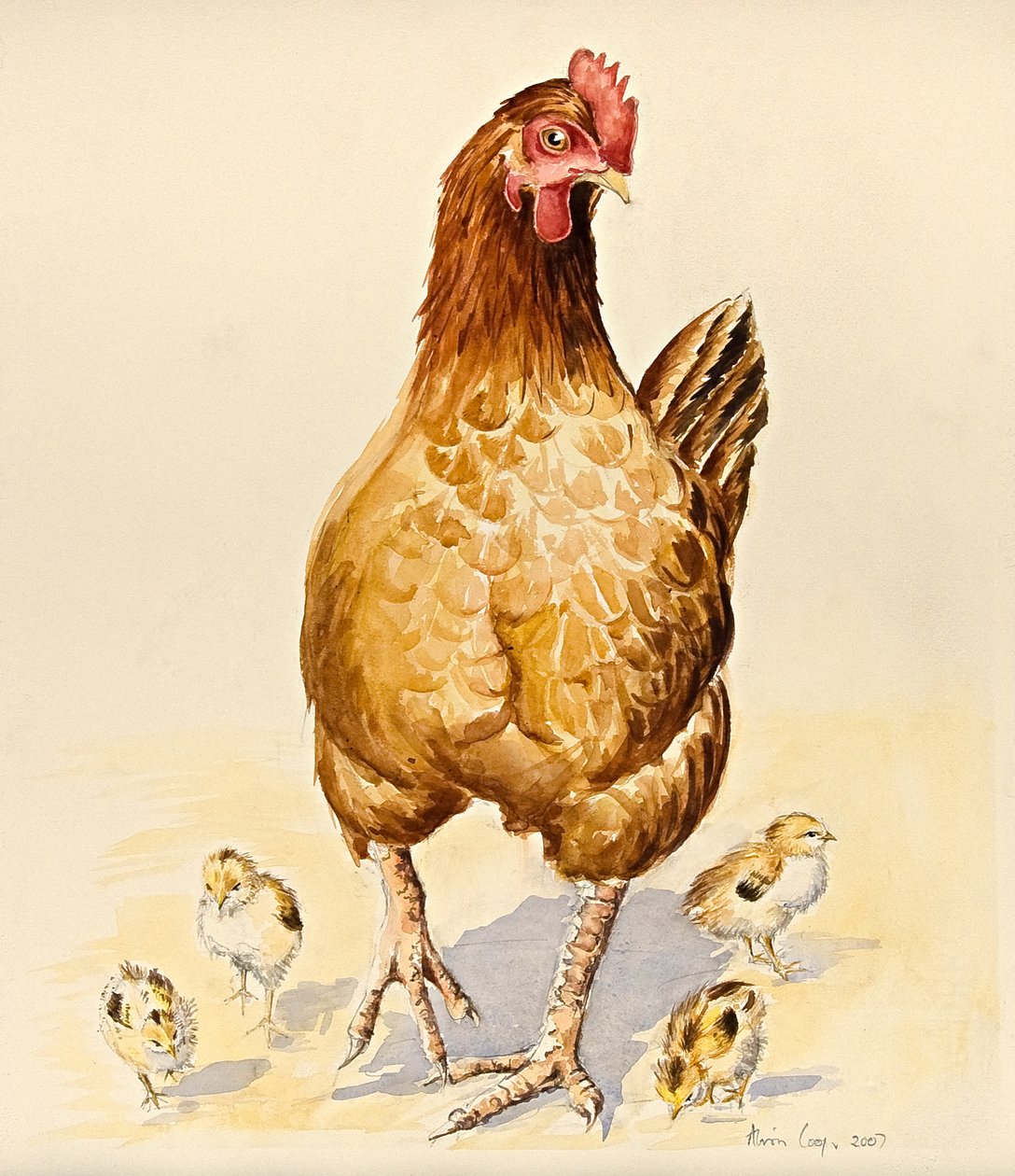 La gallina di George e i suoi pulcini, 2007 da Alison Cooper