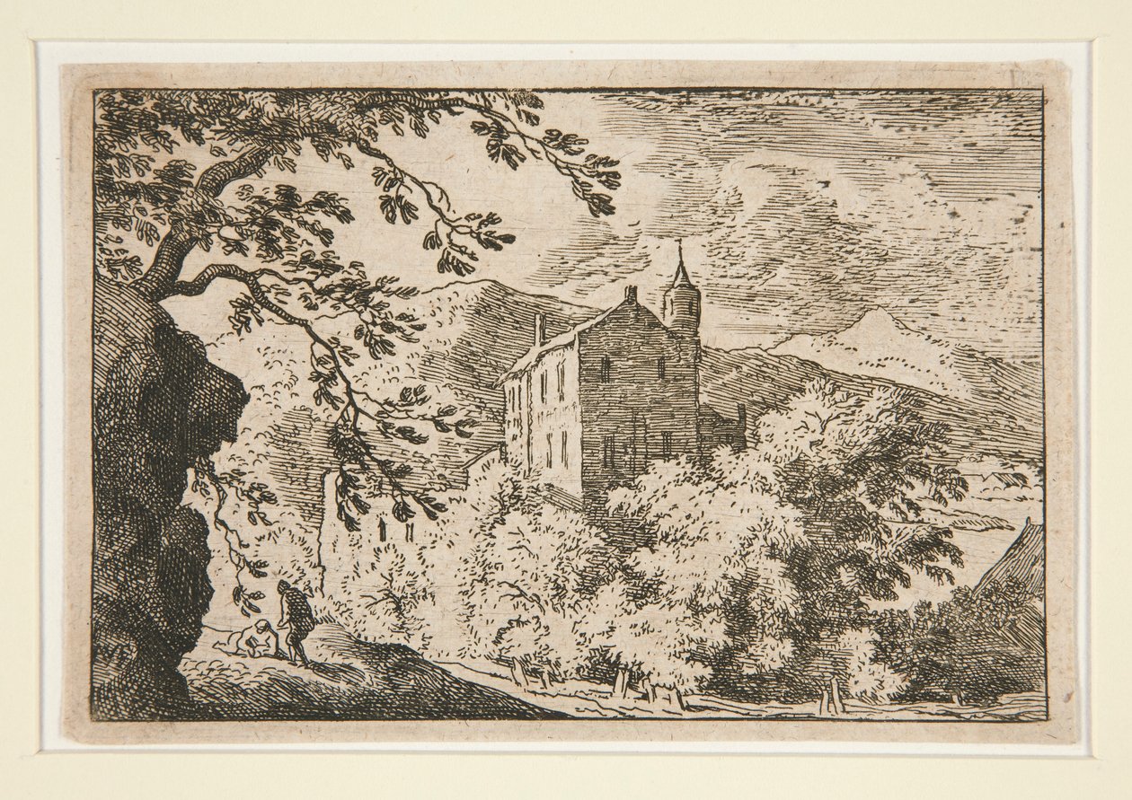 La Grande Casa con una Torretta da Allaert van Everdingen