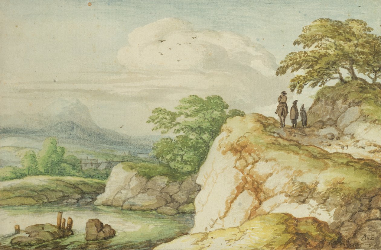 Escursionisti nelle Highlands, c.1655 da Allart van Everdingen