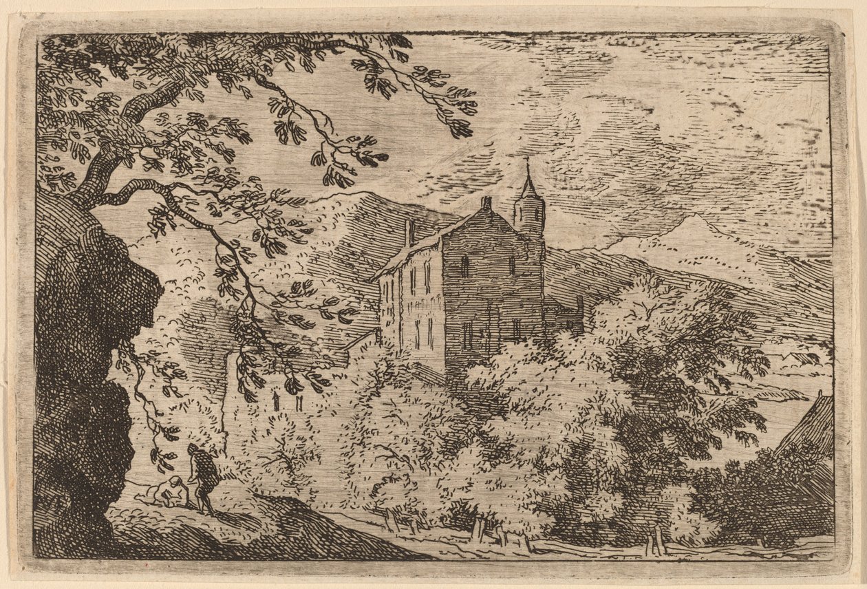 Grande Casa con una Torretta da Allart van Everdingen