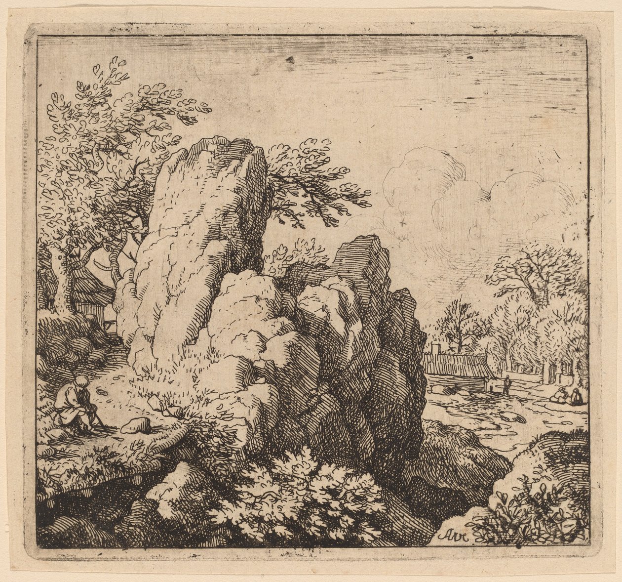 Grande roccia da Allart van Everdingen