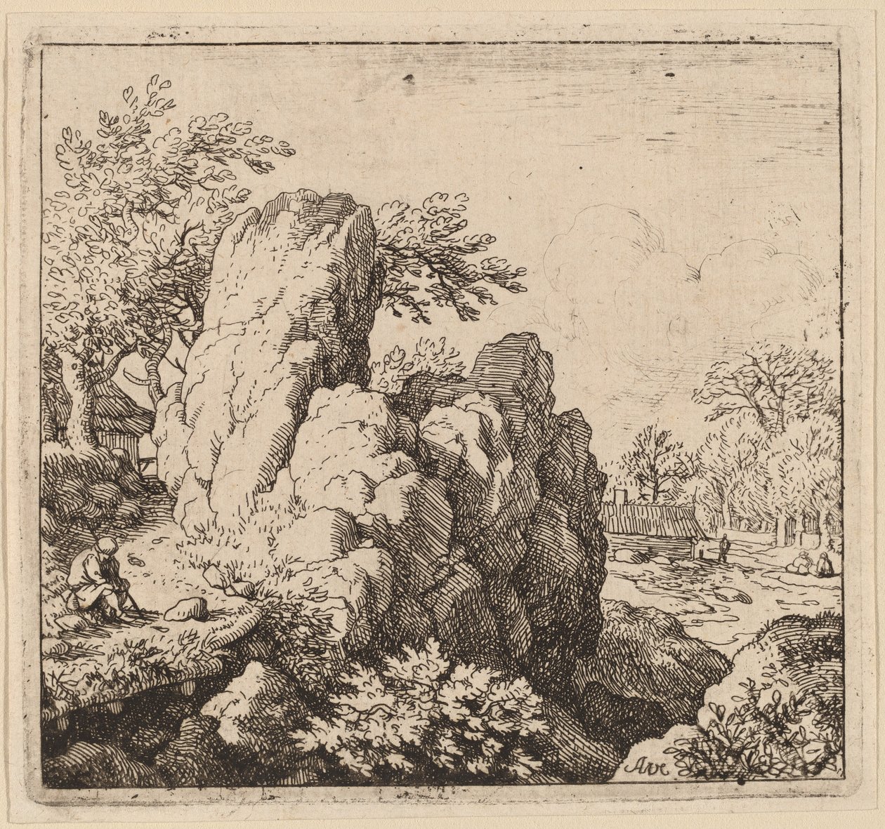 Grande roccia da Allart van Everdingen