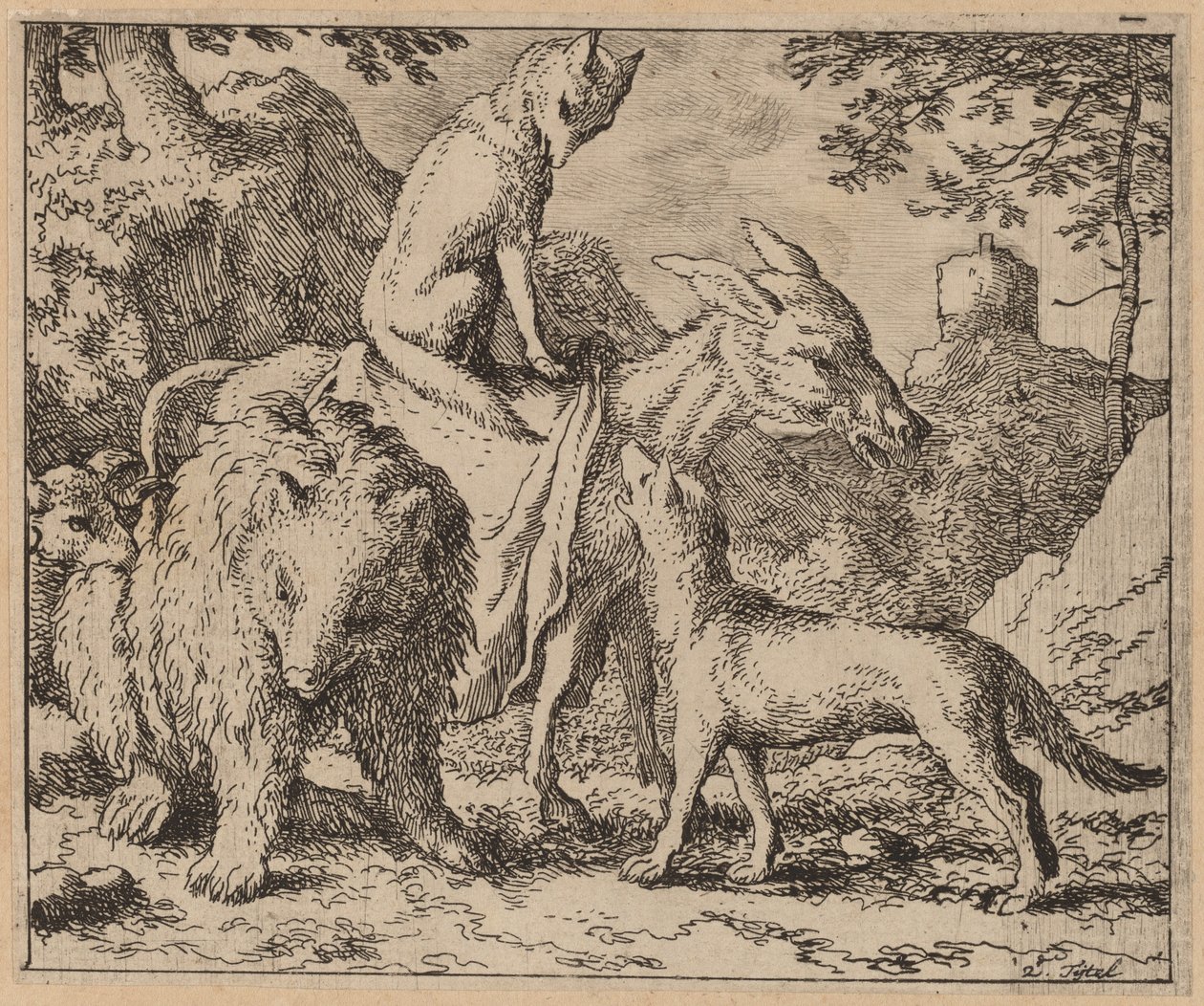 Reynard seduto sopra l