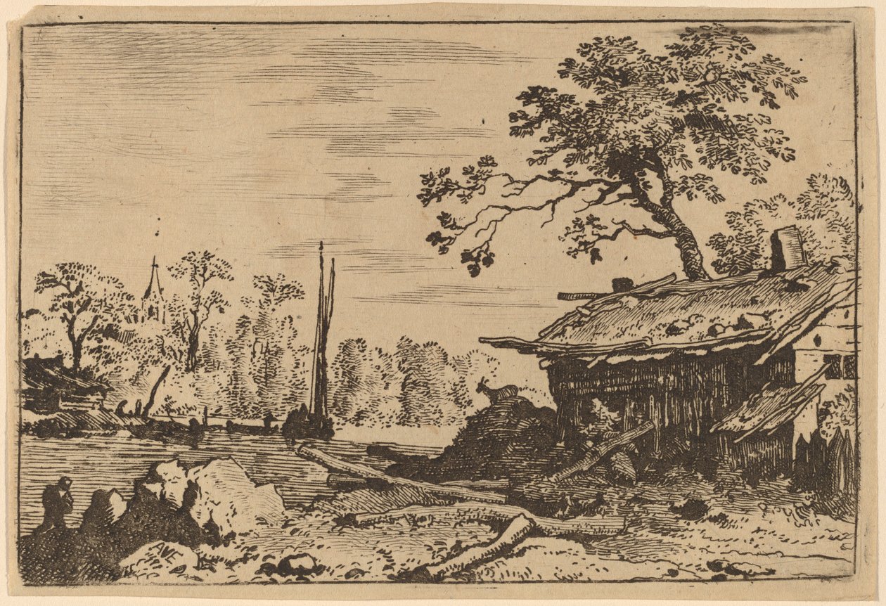 Capanna in rovina da Allart van Everdingen