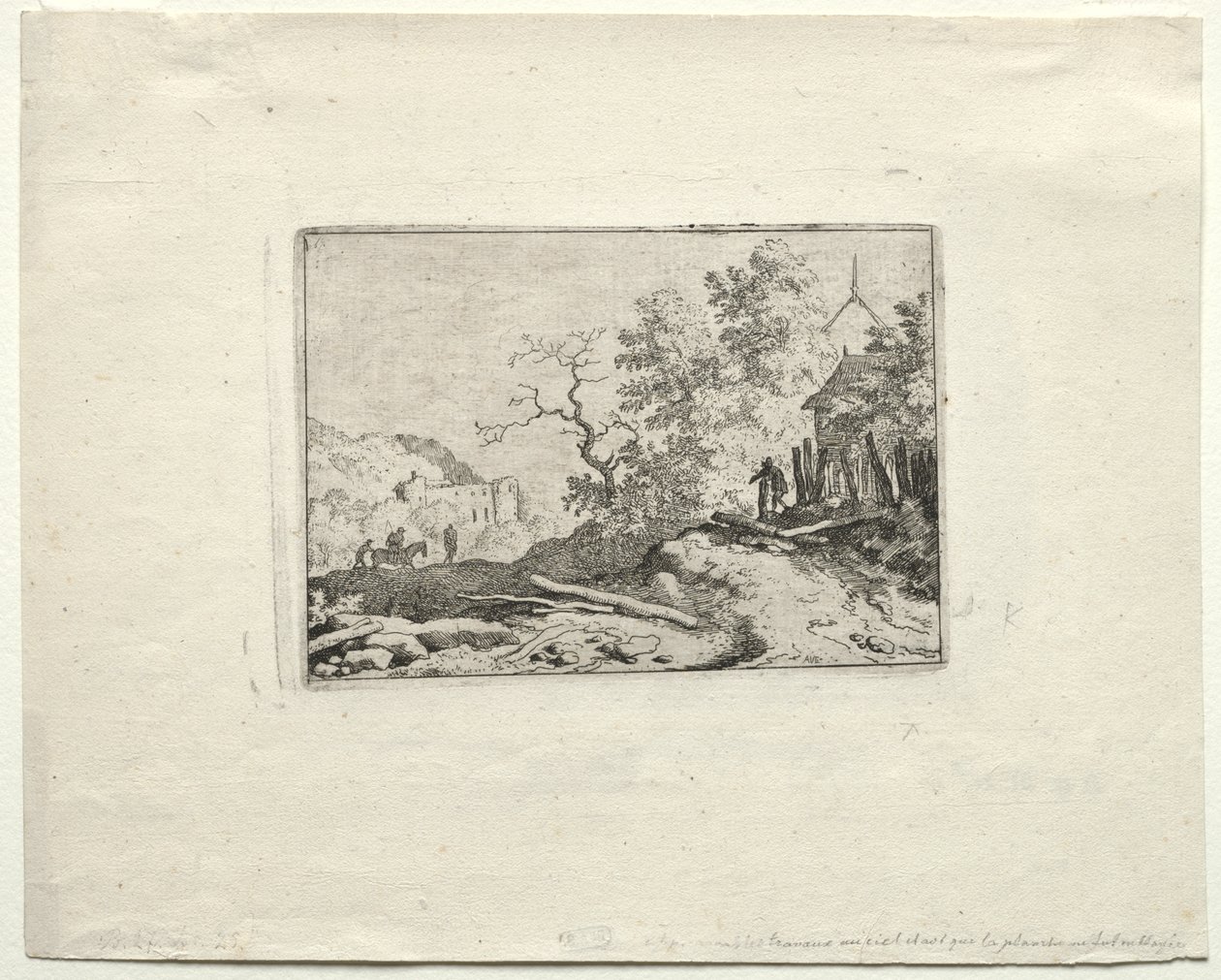 La Capanna con la Recinzione Rustica da Allart van Everdingen
