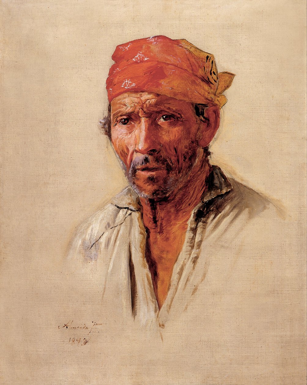 Studio della testa di Caipira da Almeida Júnior