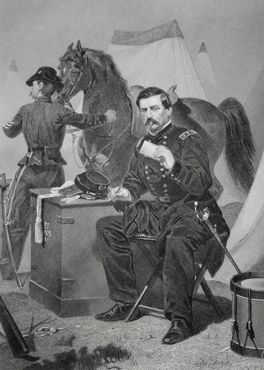 Ritratto di George Brinton McClellan (1826-85) da Alonzo Chappel