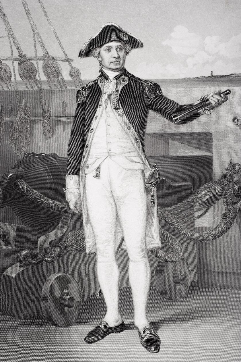 Ritratto di John Paul Jones (1742-92) da Alonzo Chappel
