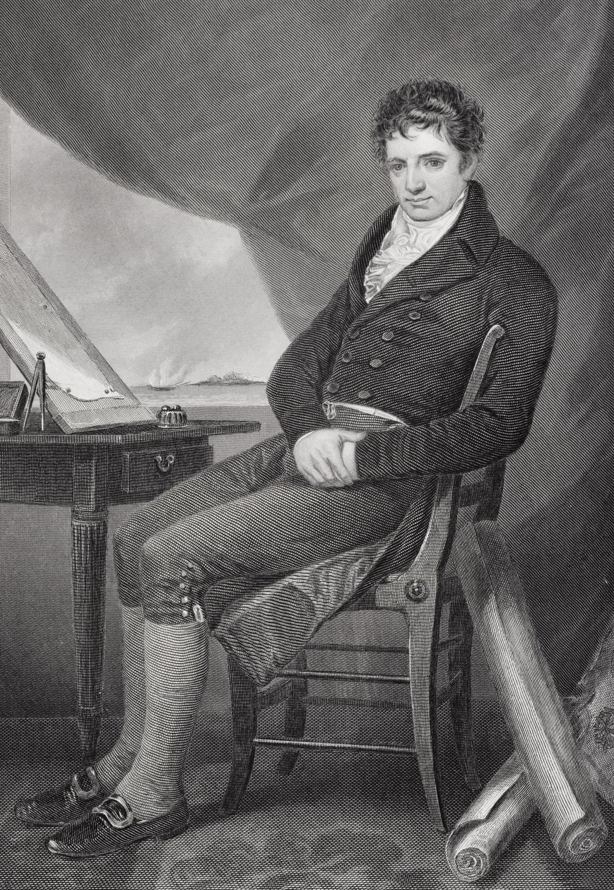 Ritratto di Robert Fulton (1765-1815) da Alonzo Chappel