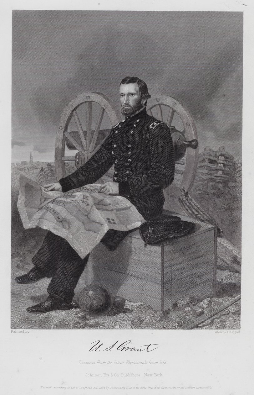 Ulysses S Grant (incisione) da Alonzo (after) Chappel