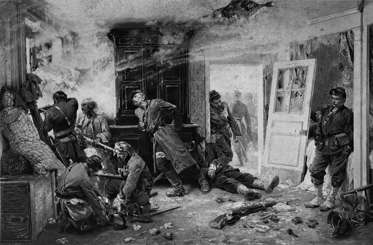 Le ultime cartucce a Balan vicino a Sedan, 1870 da Alphonse Marie de Neuville