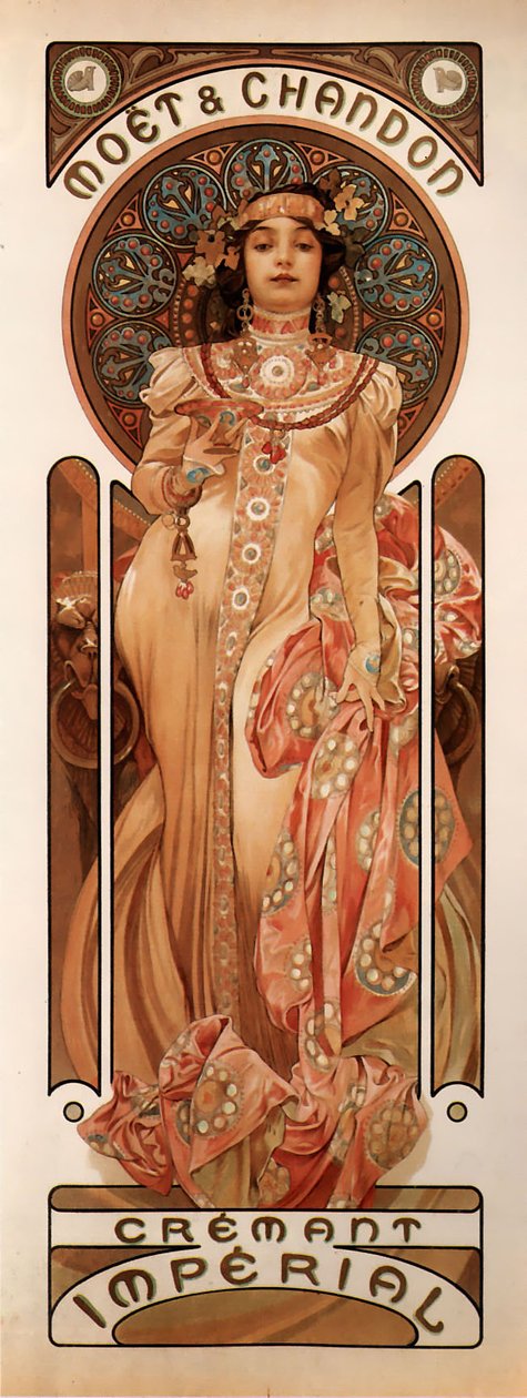 Moet & Chandon Cremant Imperial da Alphonse Mucha