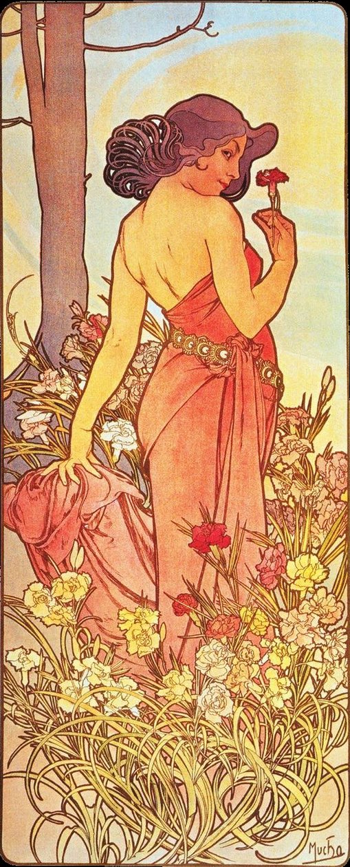 Garofano da Alphonse Mucha