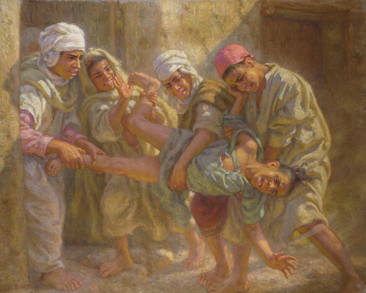 Lasciando la Scuola Coranica da Alphonse Etienne Dinet