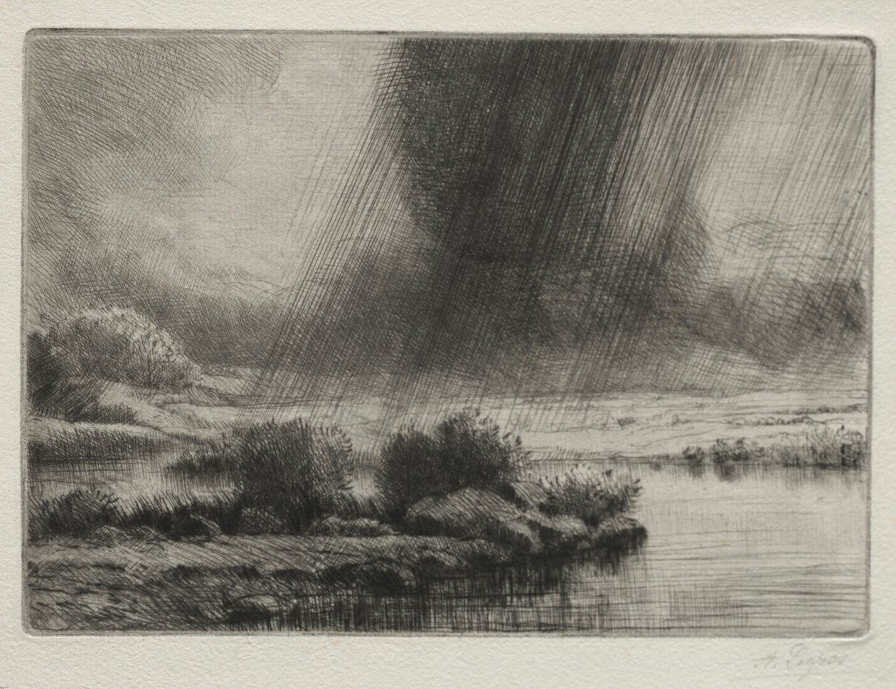 Una tempesta da Alphonse Legros