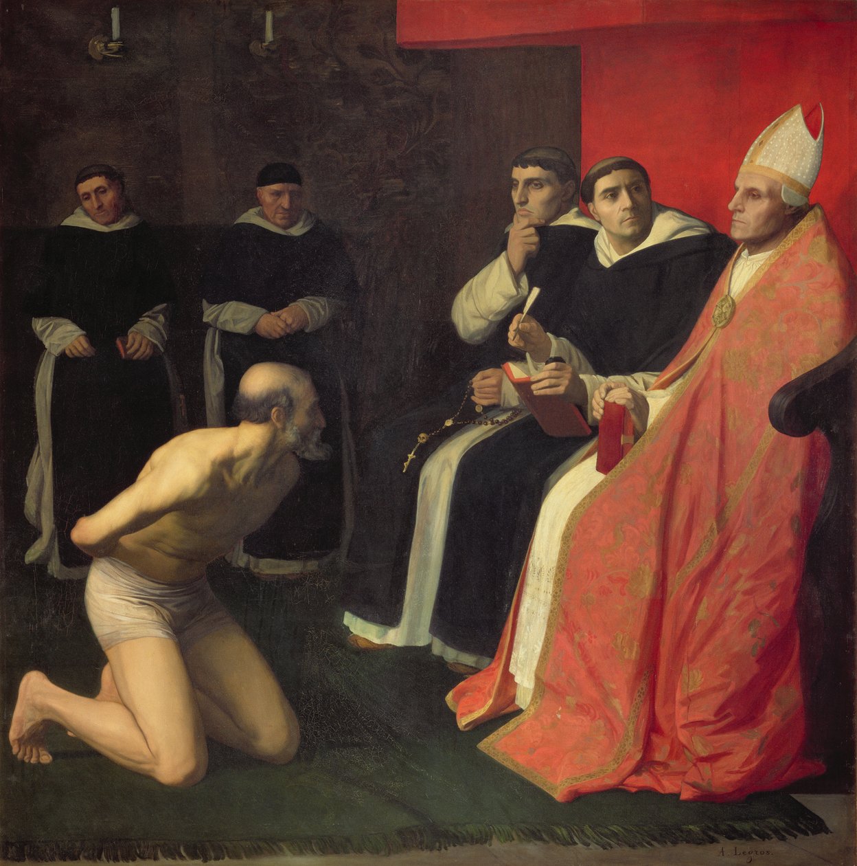 Un penitente onorevole, c.1868 da Alphonse Legros