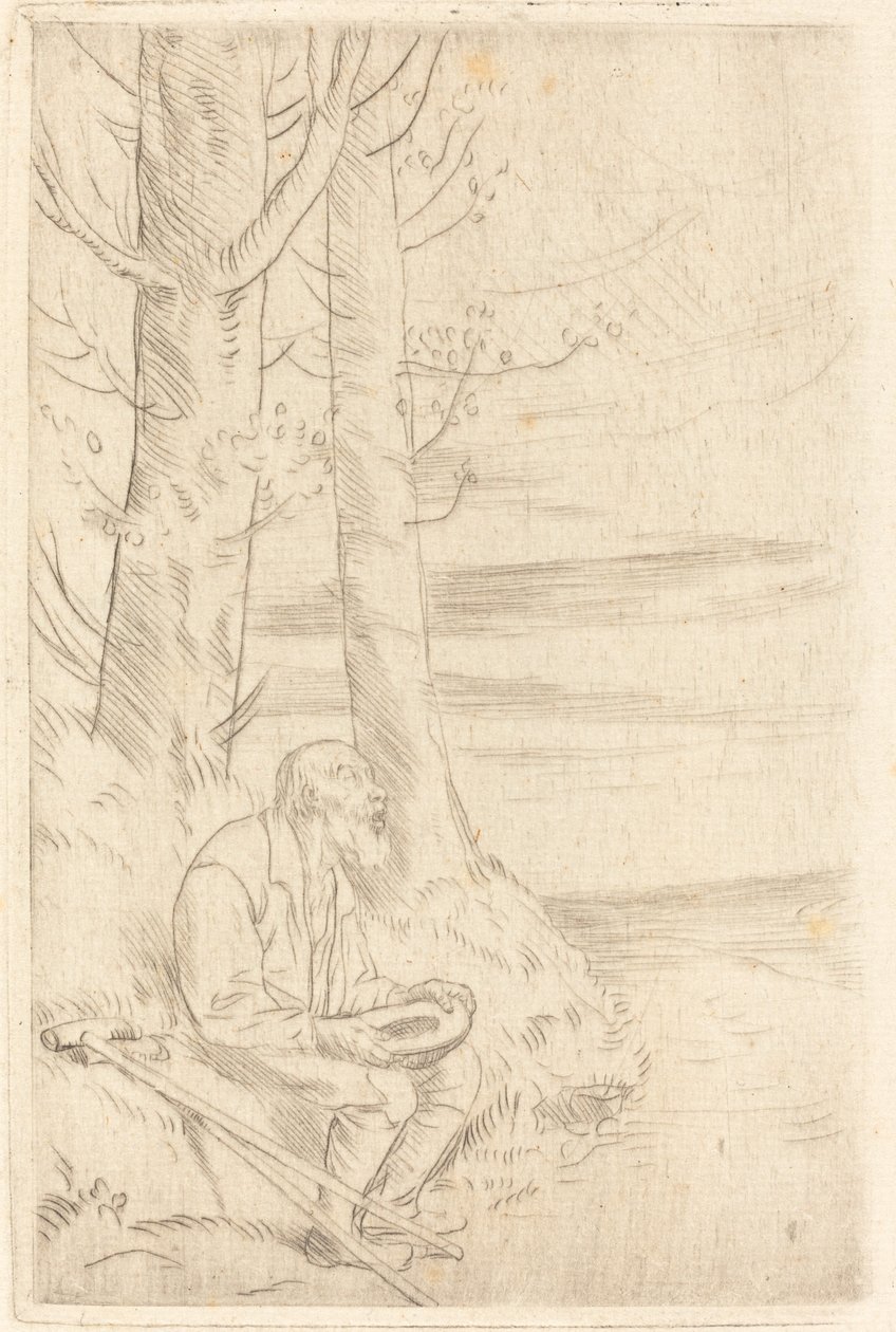 Mendicante cieco da Alphonse Legros