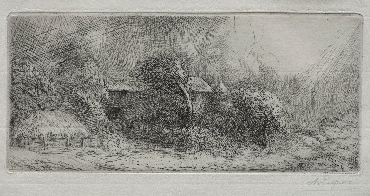 Chailli: effetto di tempesta da Alphonse Legros
