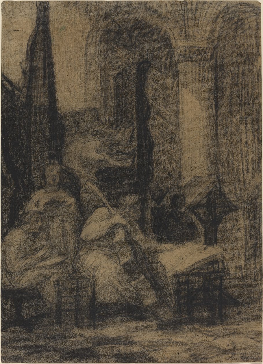 Coro di una chiesa spagnola da Alphonse Legros