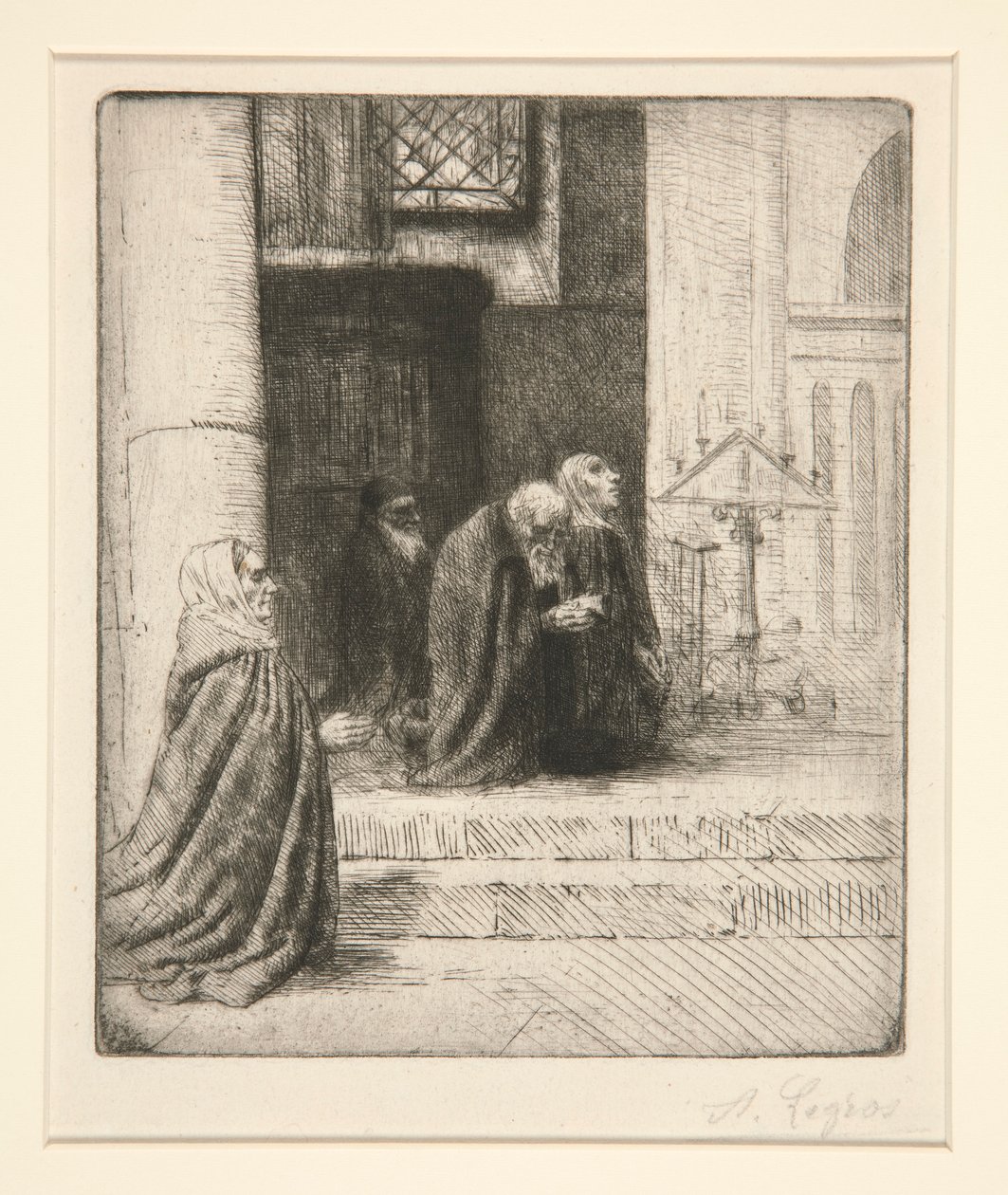 Interno di chiesa da Alphonse Legros