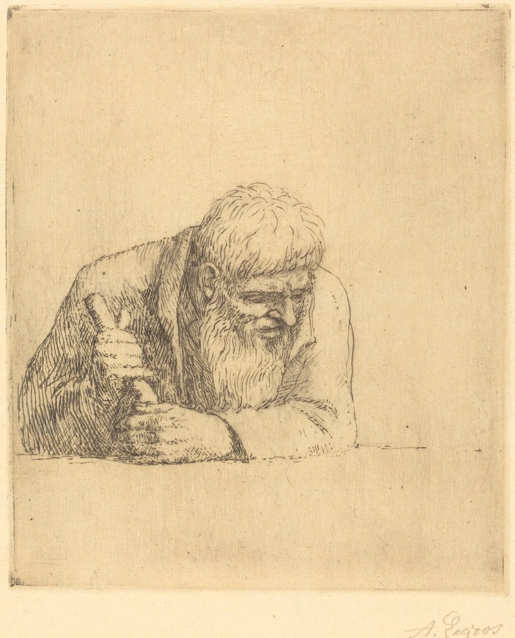 Un curioso da Alphonse Legros