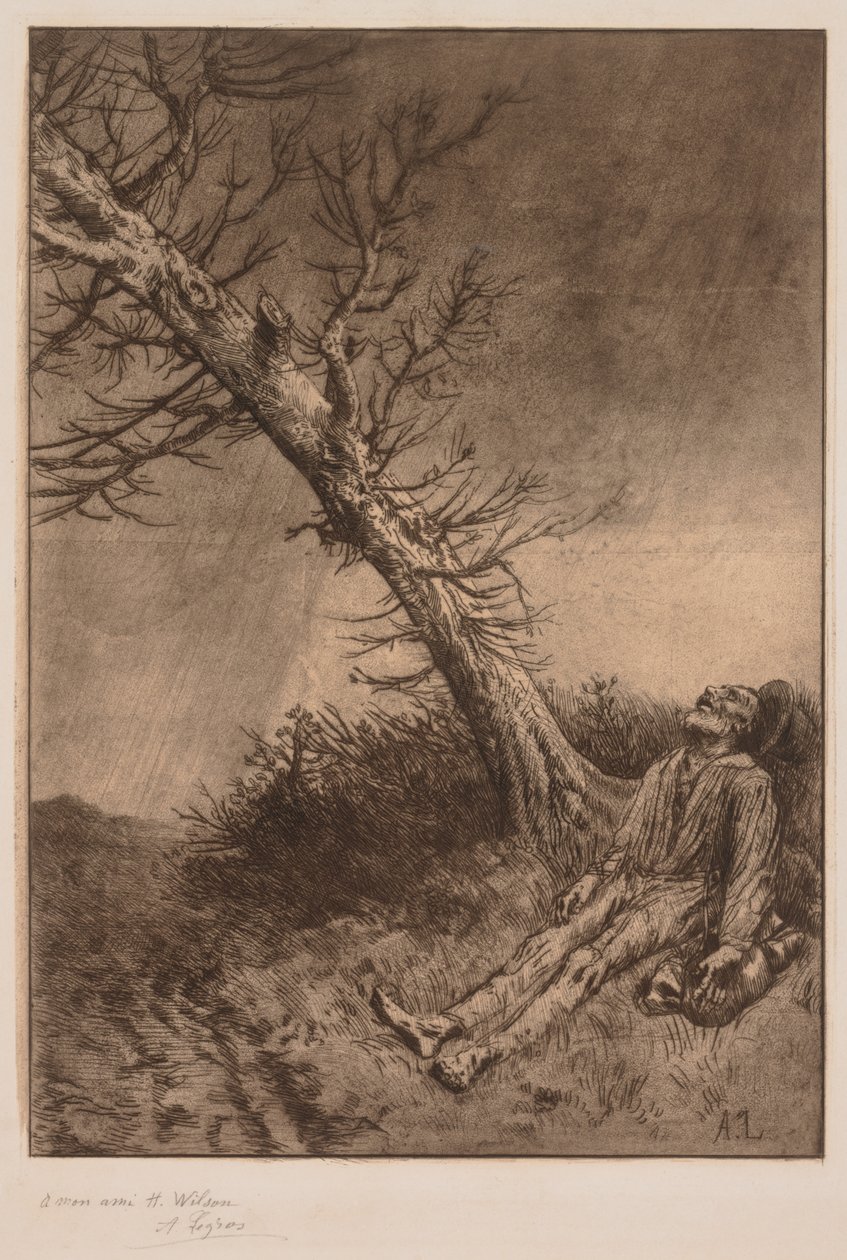 Morte di un vagabondo da Alphonse Legros