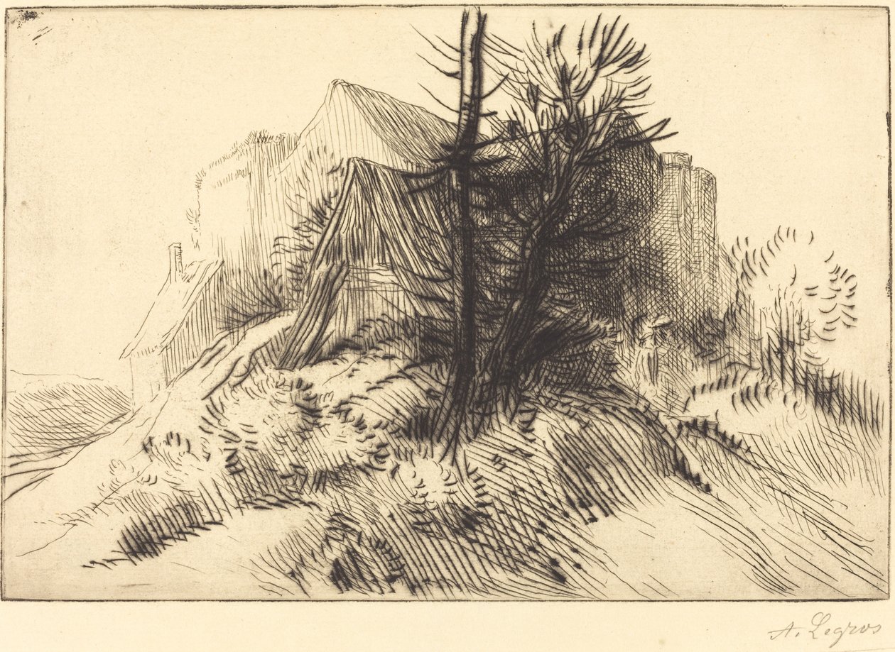 Fattoria in inverno da Alphonse Legros